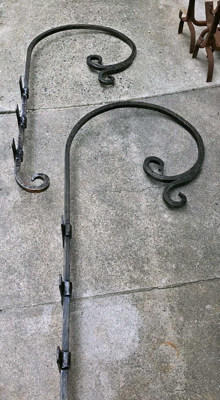 A pair of French Lantern Brackets 